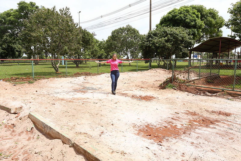 As obras na Praça Central de Santa Maria não param
